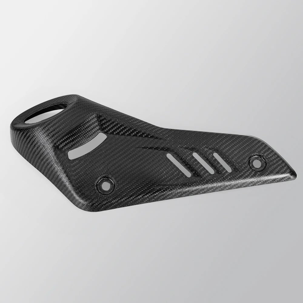 KOVE 450RR cubre escape térmico de fibra de carbono original - imagen 4