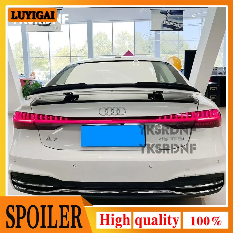 Alerón trasero ABS Audi A7 S7 RS7 2019-2022 negro brillante o carbono