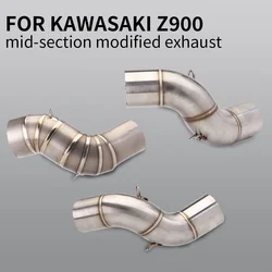 Tubo intermedio deslizante de escape para Kawasaki Z900