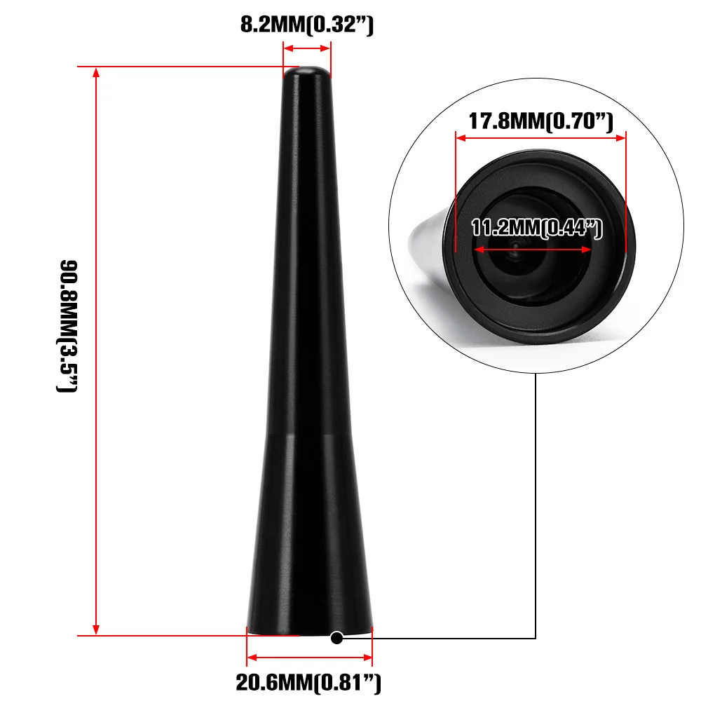 LZONE JR-SMA01 Antena corta deportiva – Mercedes SLK R171 - imagen 5