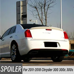Alerón cola de pato carbono blanco y negro – Chrysler 300 300C 300S