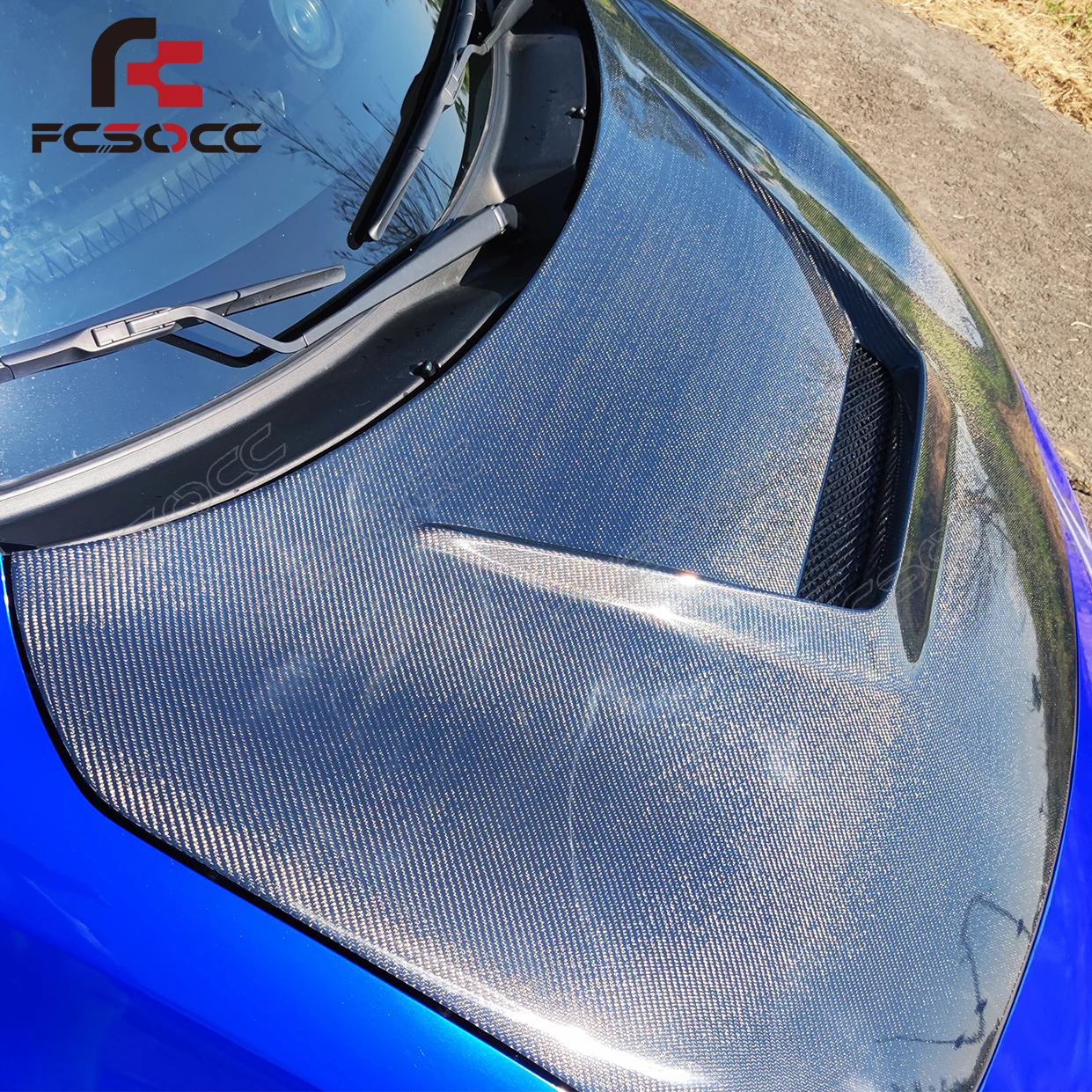 Capó de fibra de carbono y vidrio para coche – cubierta motor - imagen 4