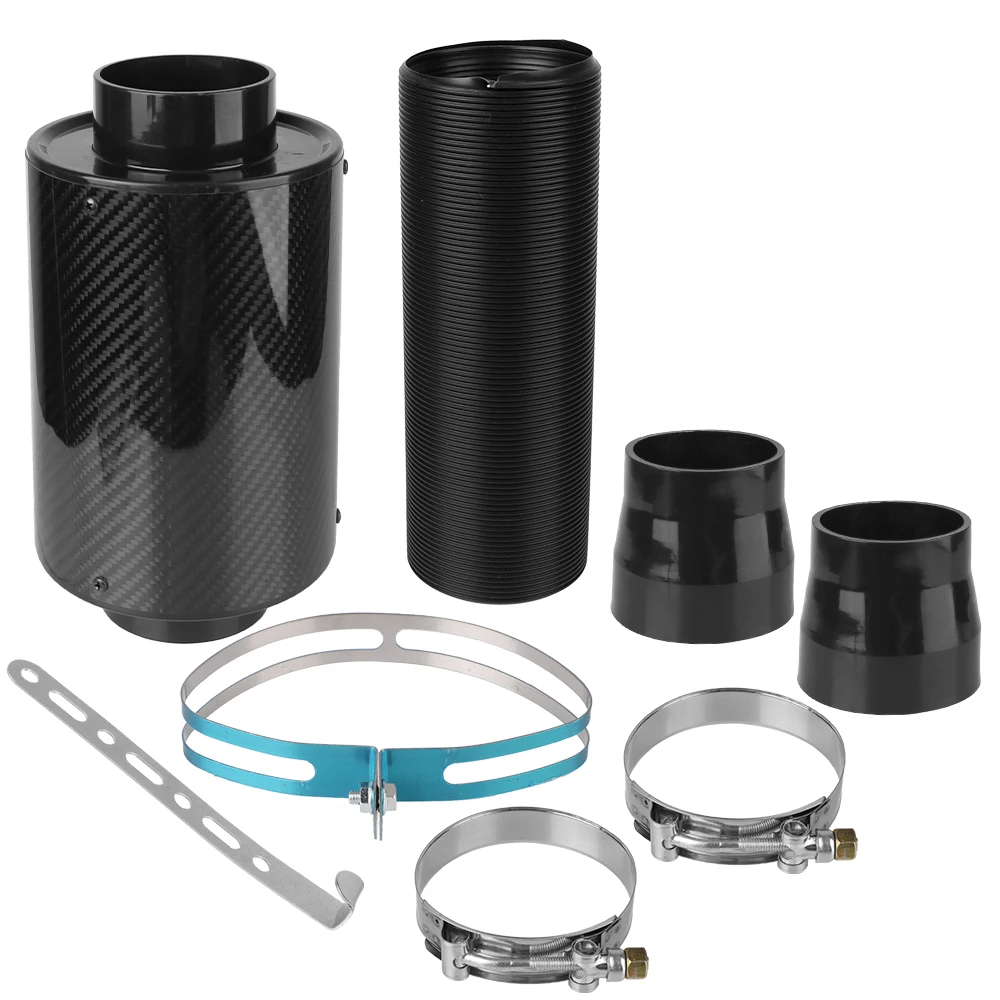 Kit de admisión de aire frío universal con caja de fibra de carbono - imagen 5