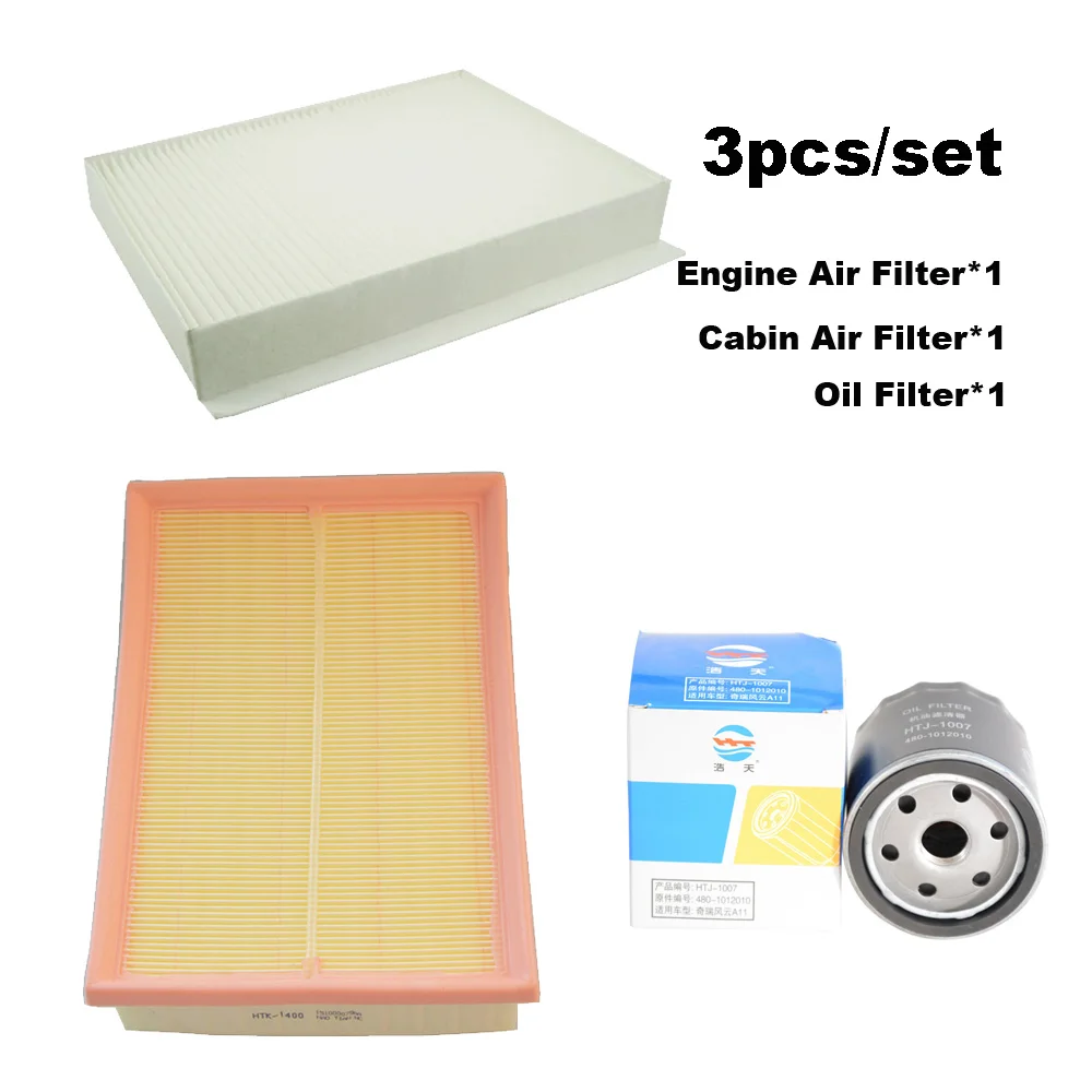 Kit de filtros de aire, aceite y habitáculo para Exeed LX 1.6T