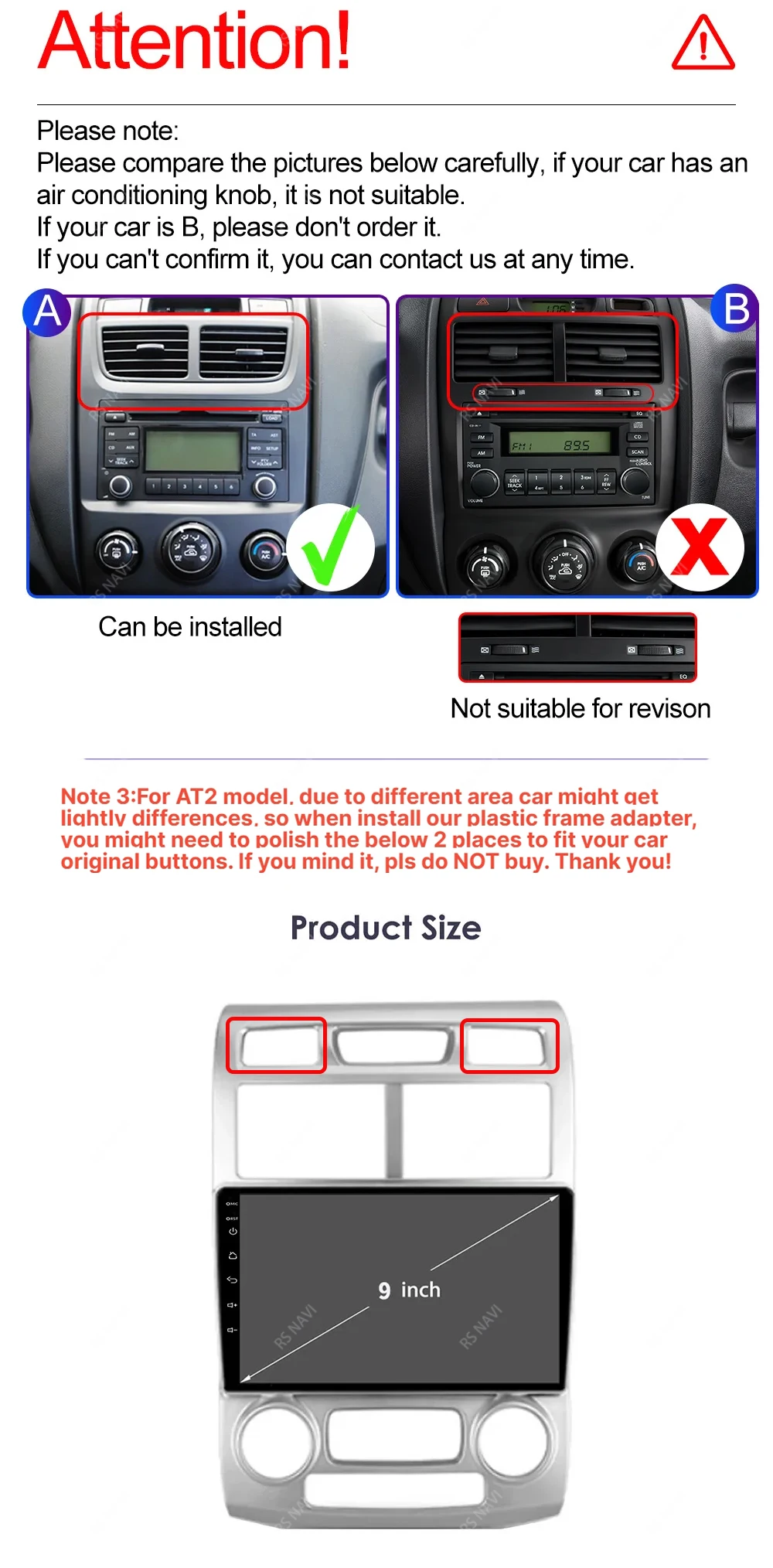 Radio multimedia RSNAVI para Kia Sportage 2