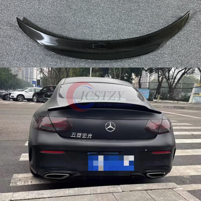 Para Mercedes W205 abs alerón trasero para parachoques trasero para BENZ Clase C W205/A205/C205 2 puertas (solo corte) - imagen 2