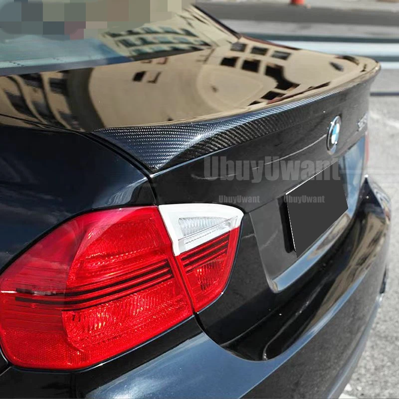 Alerón trasero BMW E90 320i 328i estilo fibra de carbono ABS - imagen 4