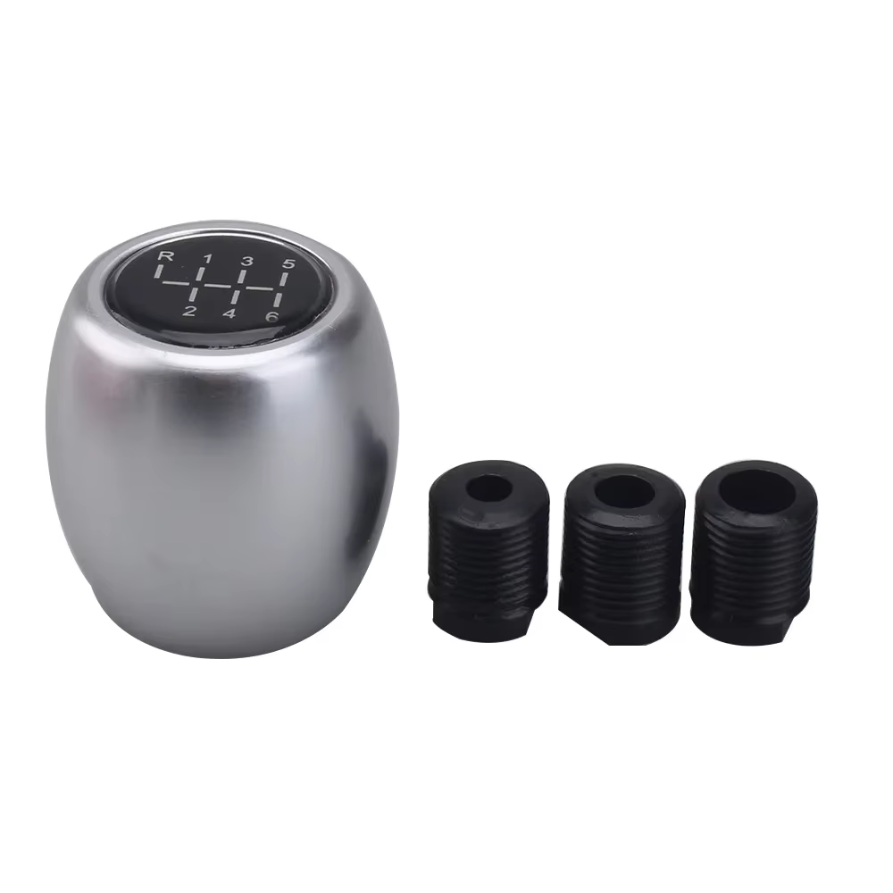 Pomo de cambio universal de aluminio negro para coche, 5-6 velocidades - imagen 3