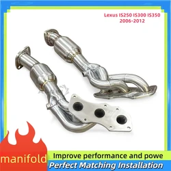 Colector de escape acero inoxidable para Lexus IS250-350 2006-2012