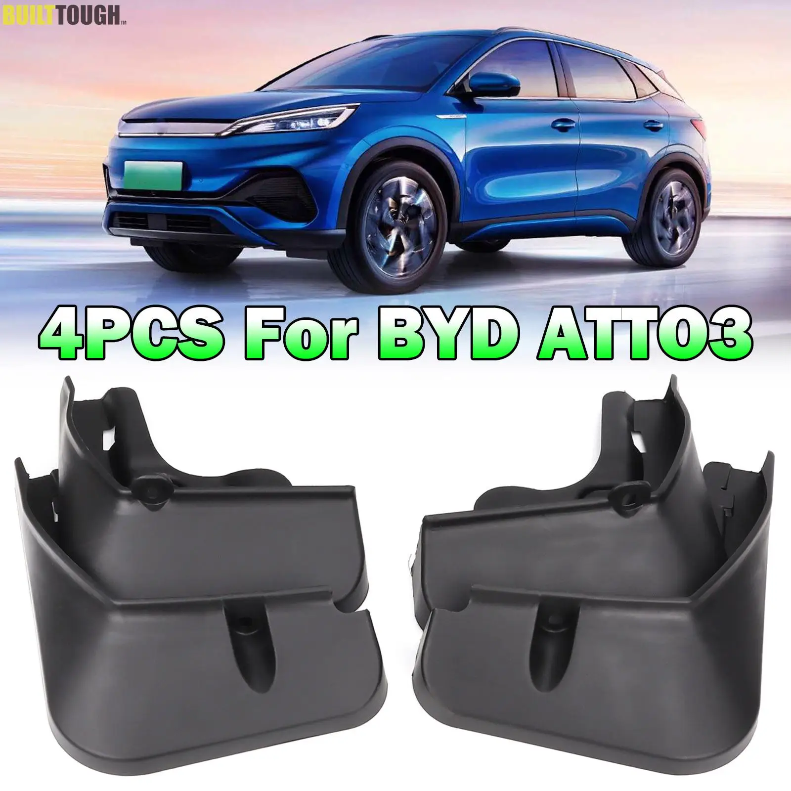 Juego de guardabarros moldeados BYD Atto 3/Yuan Plus 2022-2024