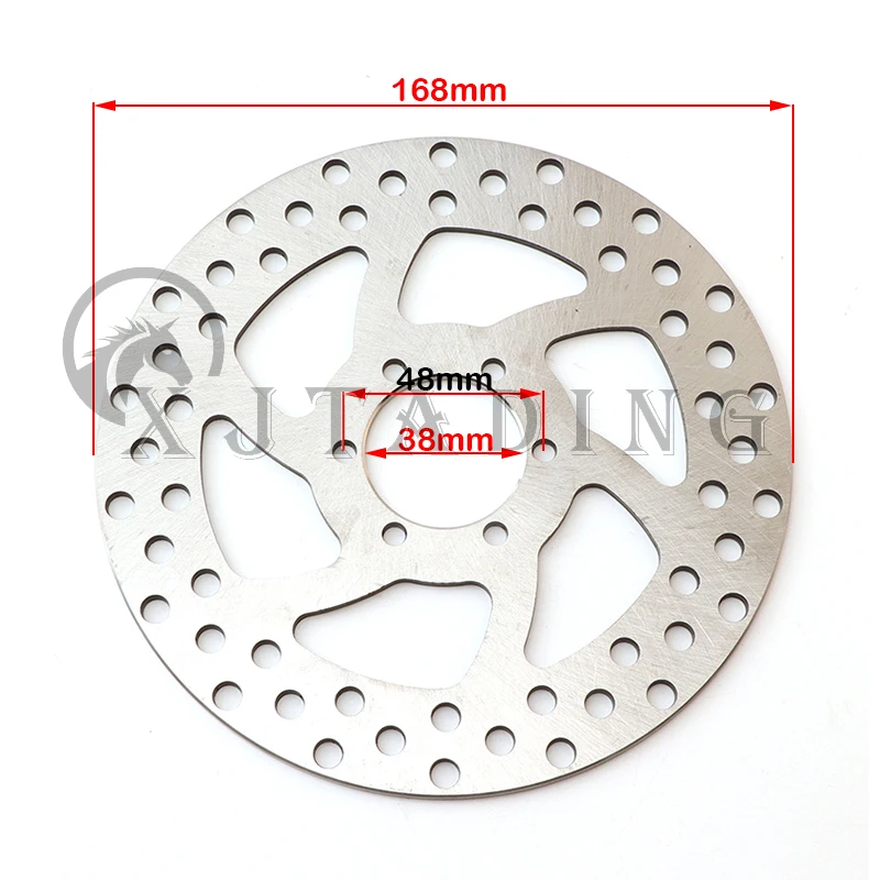 Kit rotor disco freno 168mm 6 agujeros para scooter eléctrico Citycoco - imagen 4