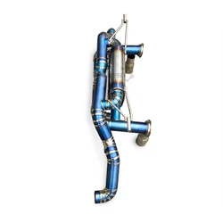 Escape Cat-back titanio para Audi R8 V10 5.2L (2008-2016) con válvula