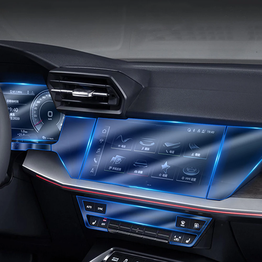 Protector de pantalla TPU para Audi A3 8Y 2021, navegación GPS - imagen 3