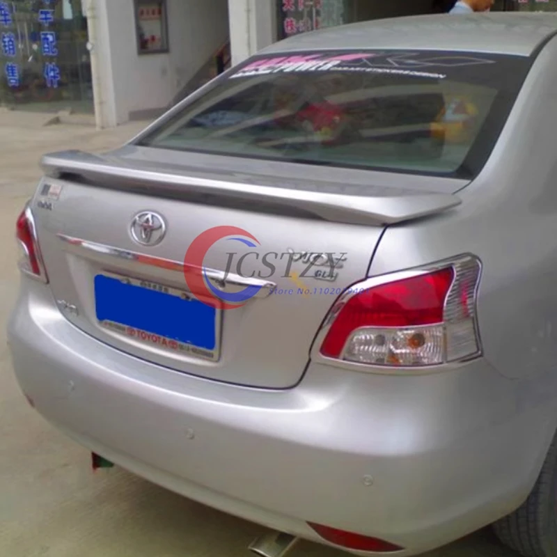 Para Yaris Spoiler Material ABS de alta calidad alerón trasero de coche Primer Color alerón trasero 2008-2013 - imagen 5