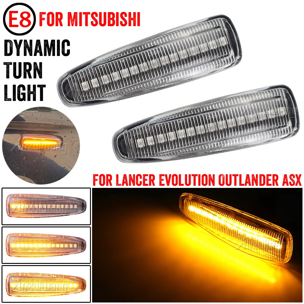 Luz LED intermitente lateral para Mitsubishi Lancer Evo X Outlander ASX