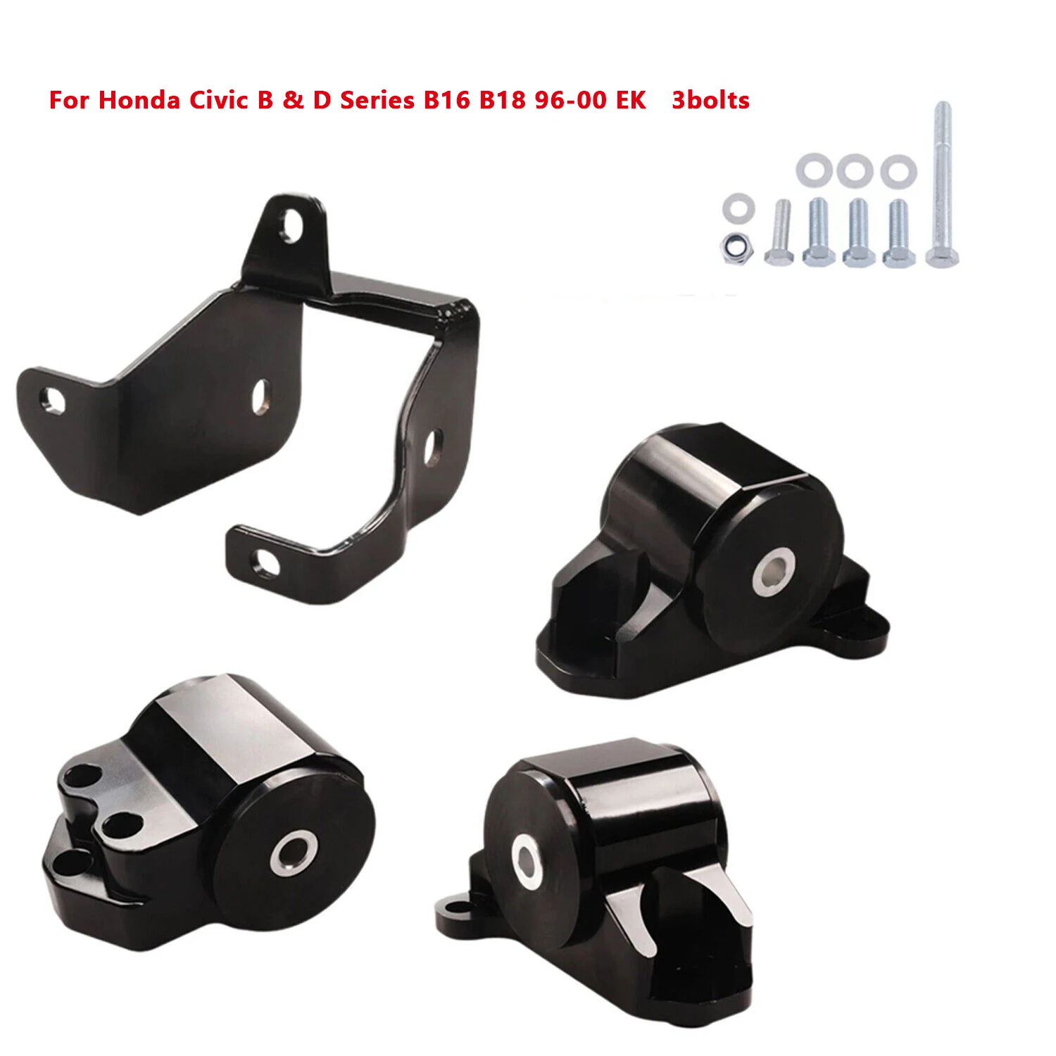 Soporte motor aluminio 3 pernos para Honda Civic EK B16 B18 B20 - imagen 3