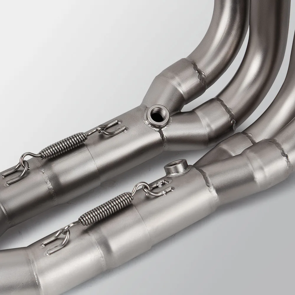 Para YAMAHA YZF R6 2017-2025 sistema de Escape de motocicleta de acero inoxidable completo tubo delantero Escape de carreras Slip On Tube interfaz Original - imagen 3
