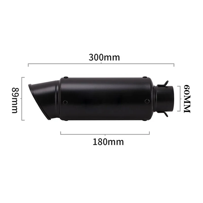 Silenciador de escape universal para moto 60 mm con DB Killer - imagen 5