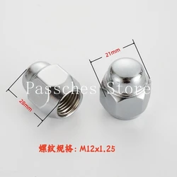 Tornillos de rueda M12x1,25, llave 21 mm para Renault Captur y Kadjar