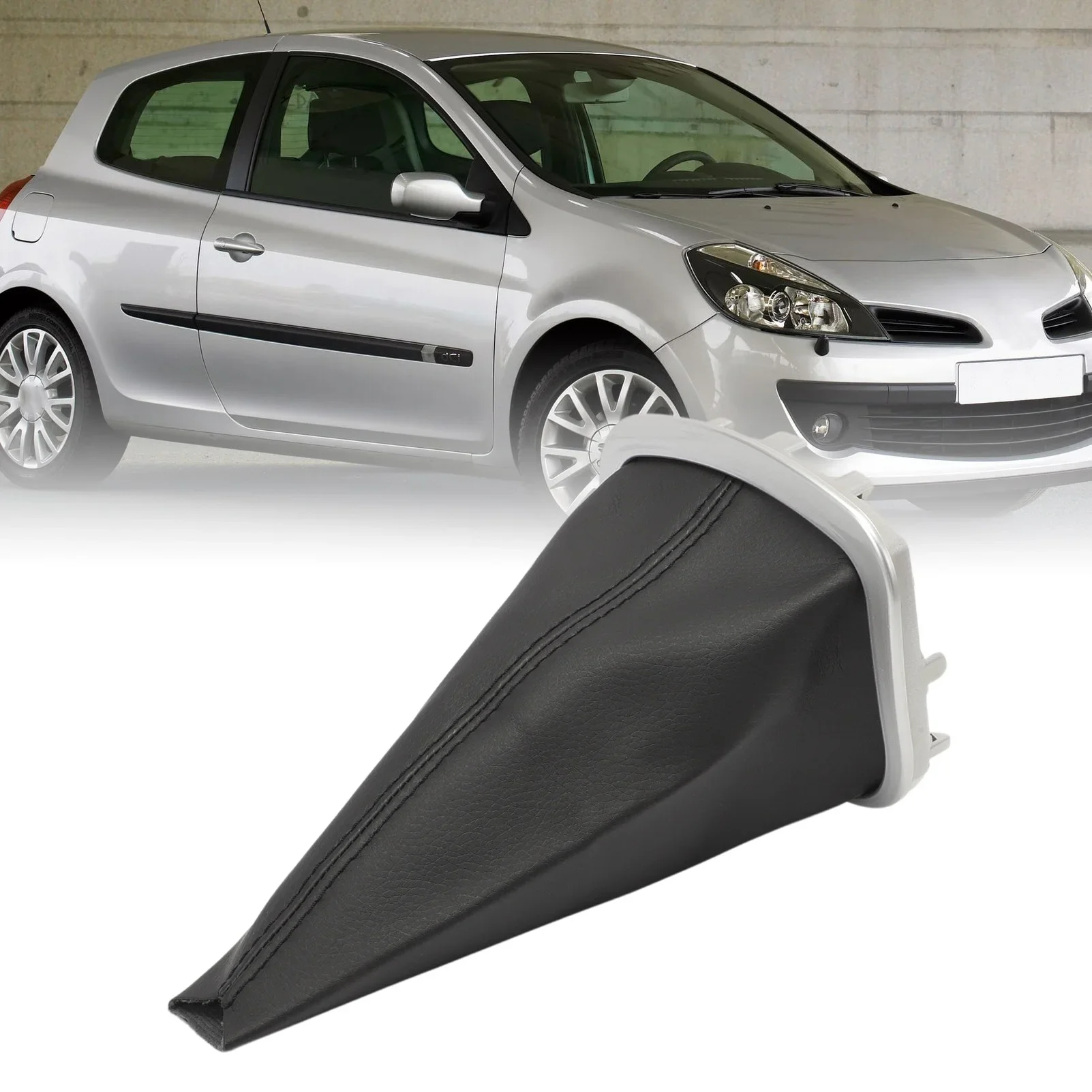 Cubierta palanca cambios aluminio cromado Renault Clio III 8200379961 - imagen 3