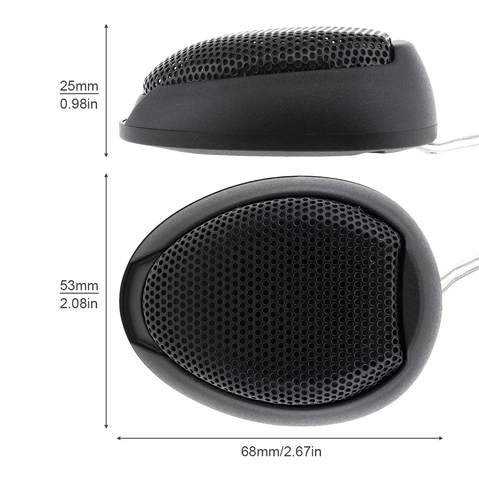 Tweeters universales TW-106 de domo para audio de coche
