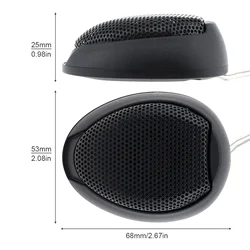Tweeters universales TW-106 de domo para audio de coche