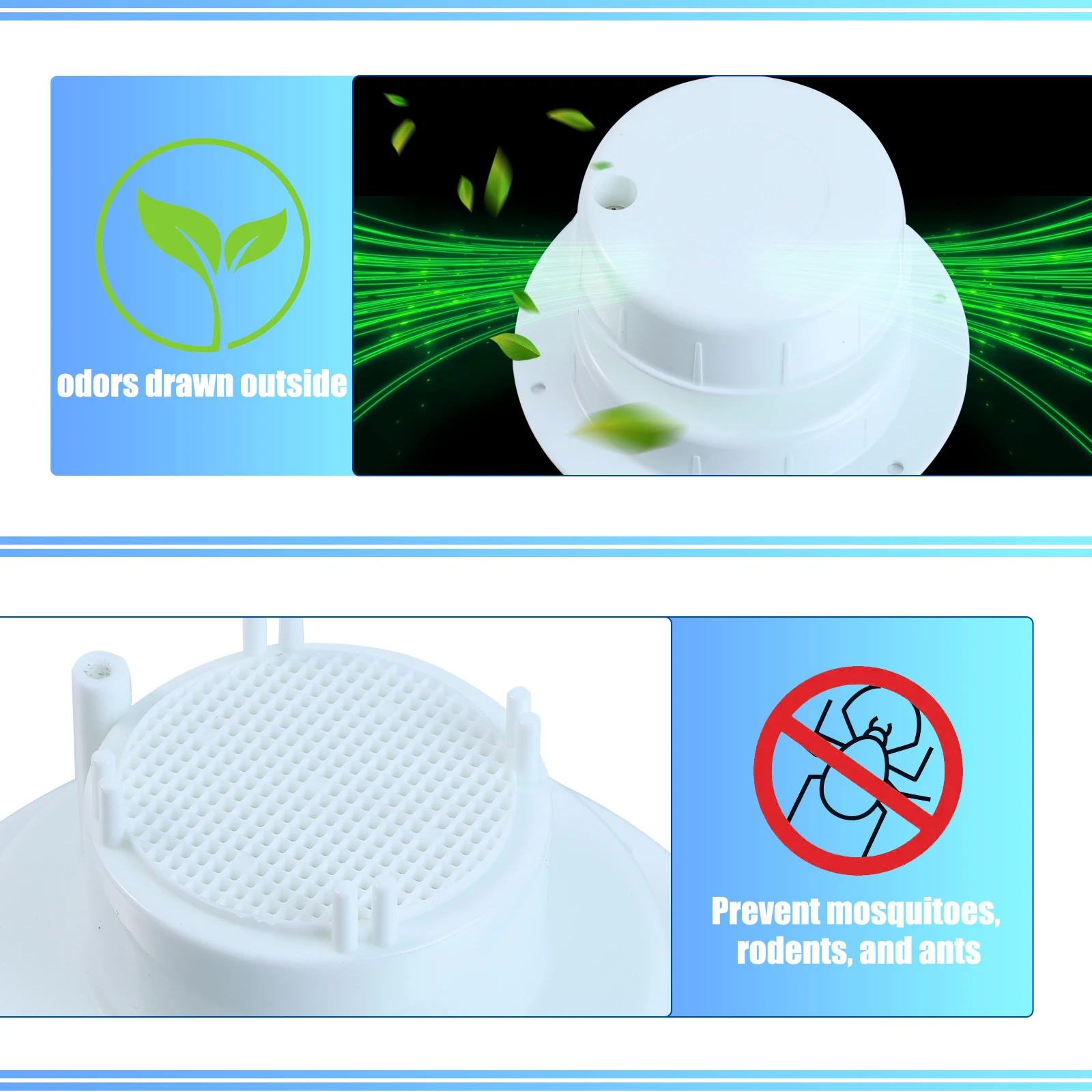 Tapa ventilación techo autocaravana, recambio plástico UV - imagen 3