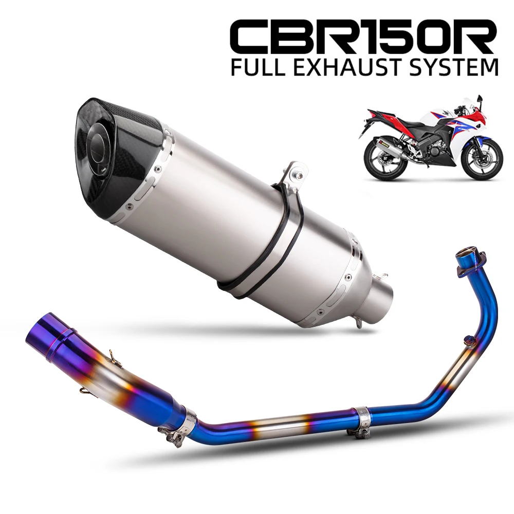 Escape completo fibra carbono slip-on Honda CBR150R CB150R - imagen 2