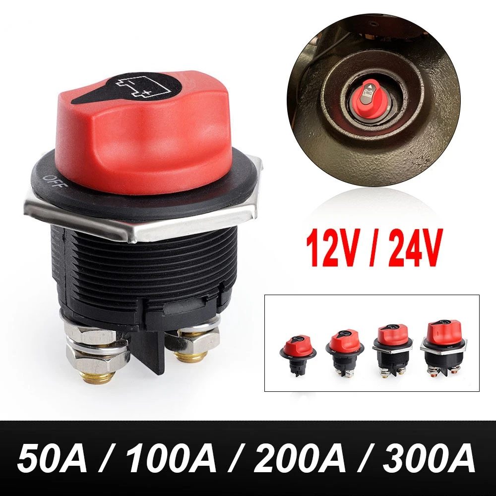 Cortacorrientes batería DC universal para coche: interruptor
