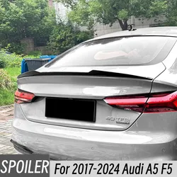 Alerón trasero ABS negro carbono para Audi A5 F5 2017-2024