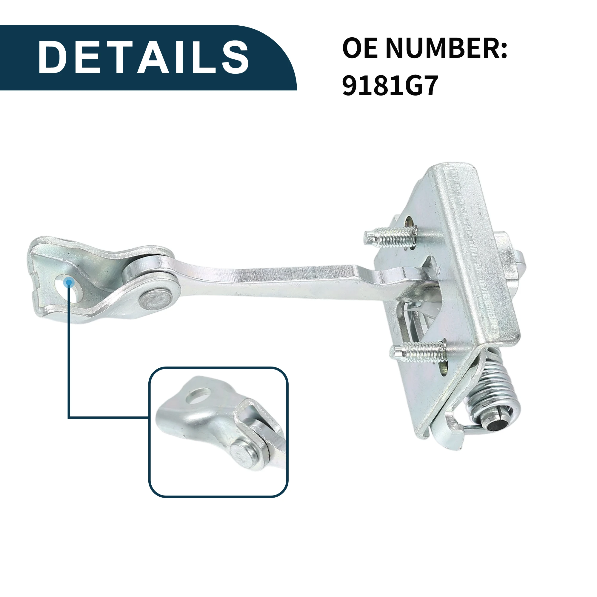 UXCELL 9181G7 Limitador de puerta para Peugeot 307 y 307 SW - imagen 5