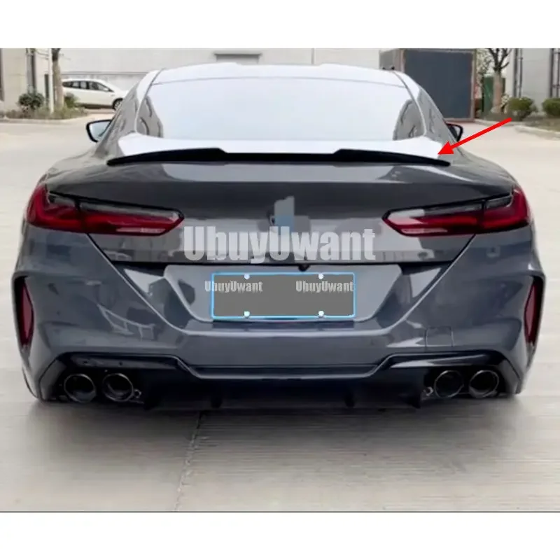 Alerón trasero BMW M8 G16 Gran Coupé ABS negro brillo efecto carbono - imagen 2