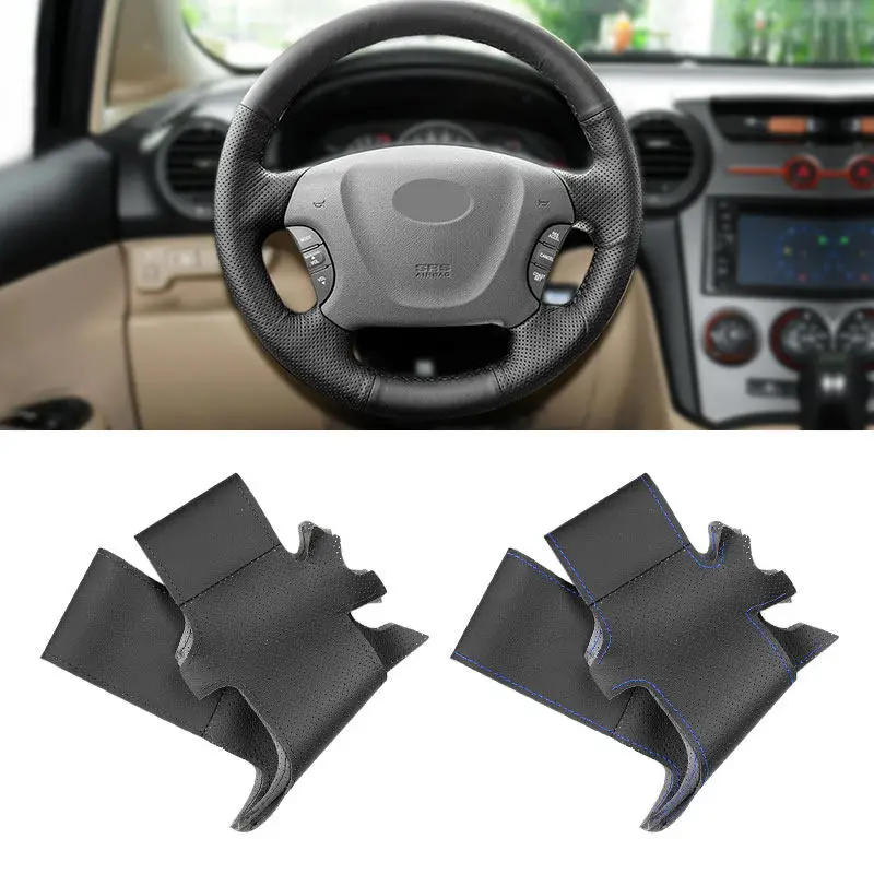 Funda de volante de cuero perforado para Kia Carnival II