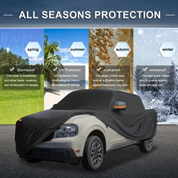 UXCELL cubierta aluminio coche Ford Maverick nieve viento cremallera
