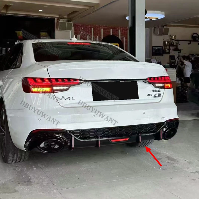 Labio trasero difusor para Audi A4 y S4 S line Sedan