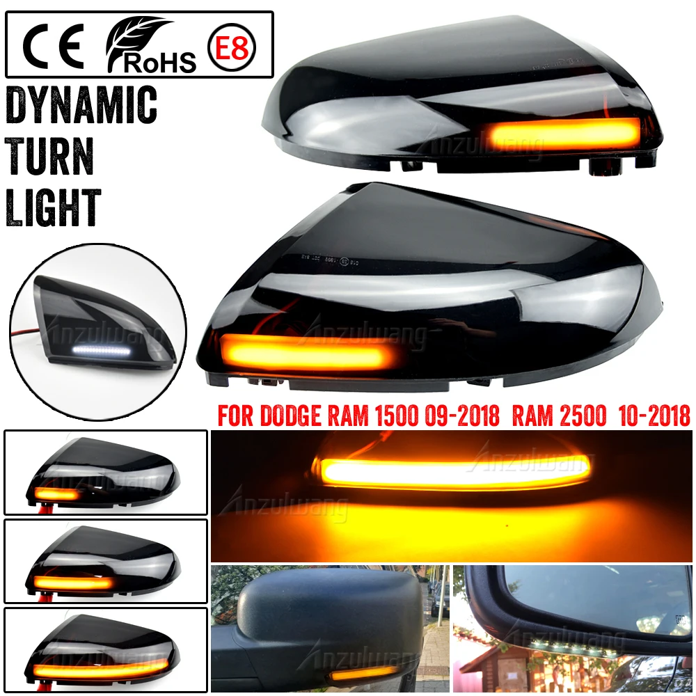 Intermitentes dinámicos de retrovisor Dodge Ram 1500 2009-2018 - imagen 5