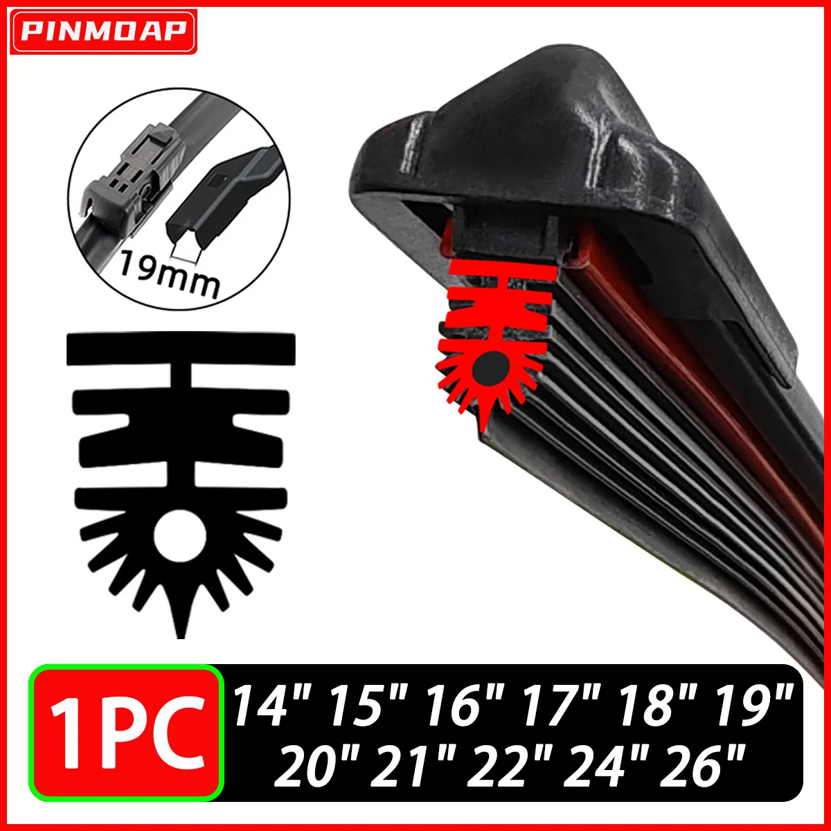 Nueva tira de goma limpiaparabrisas para coche accesorios