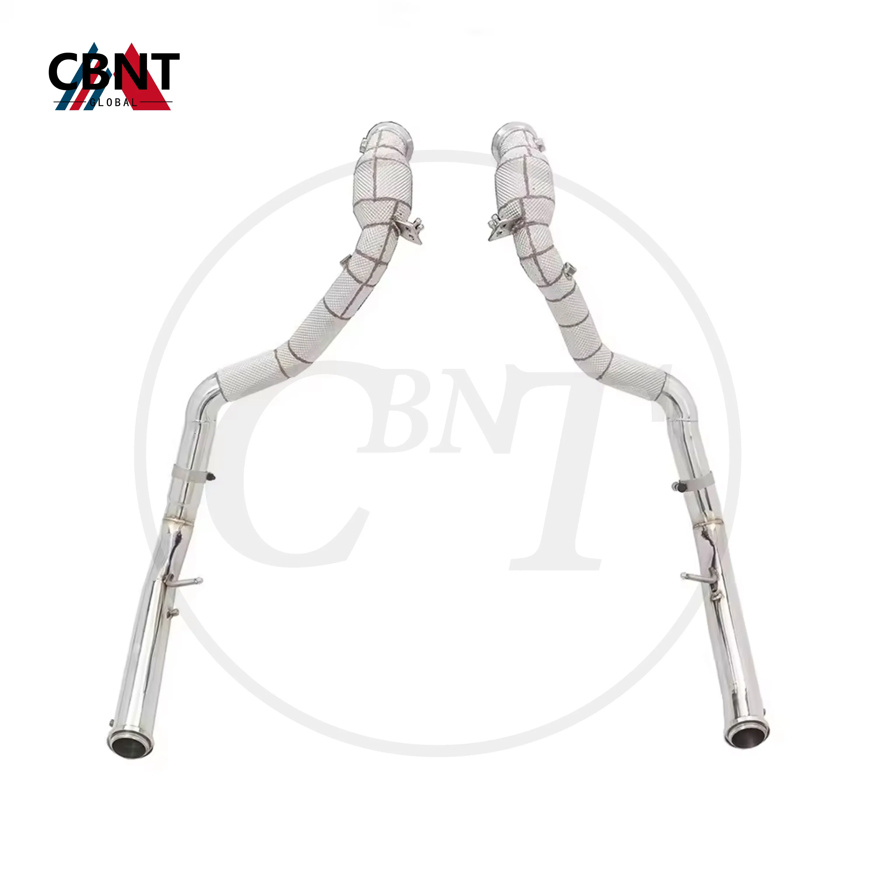 CBNT tubo de escape descendente Mercedes G63 4.0 con escudo térmico
