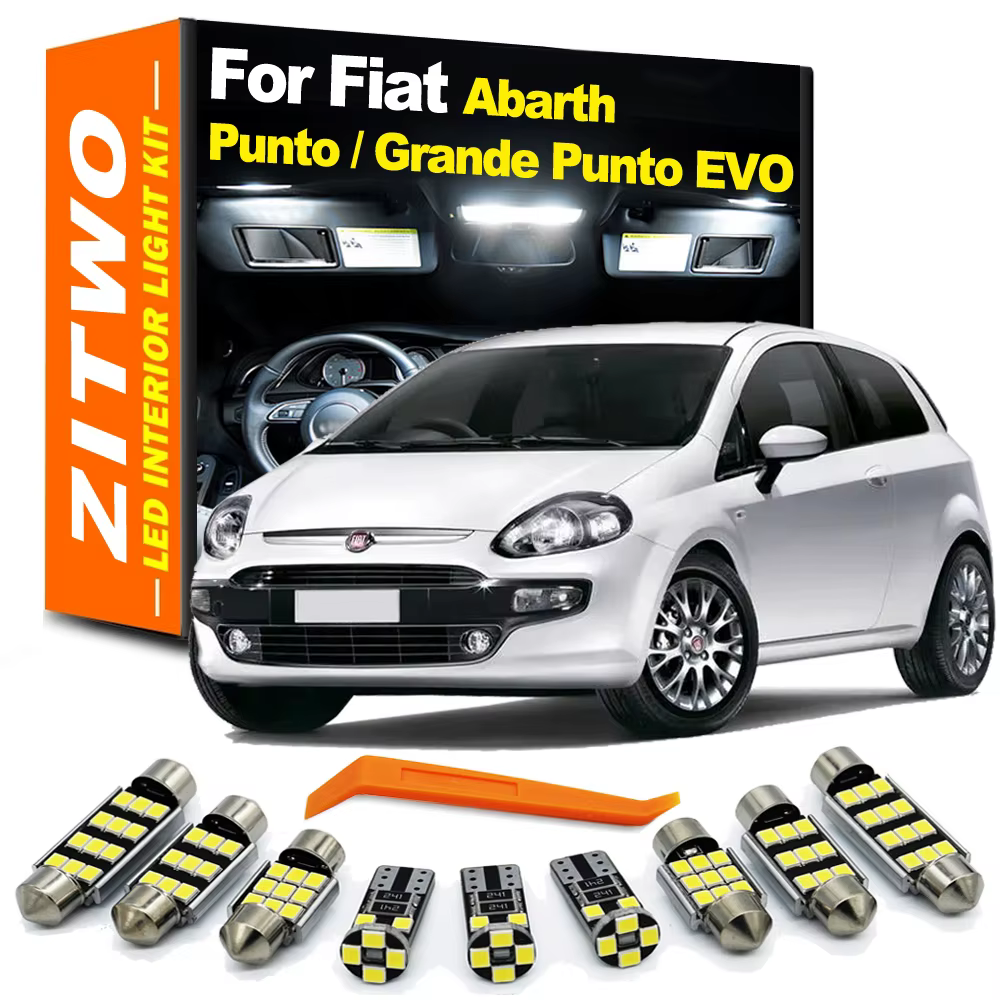 Kit bombillas LED interior ZITWO para Fiat Abarth Grande Punto Evo