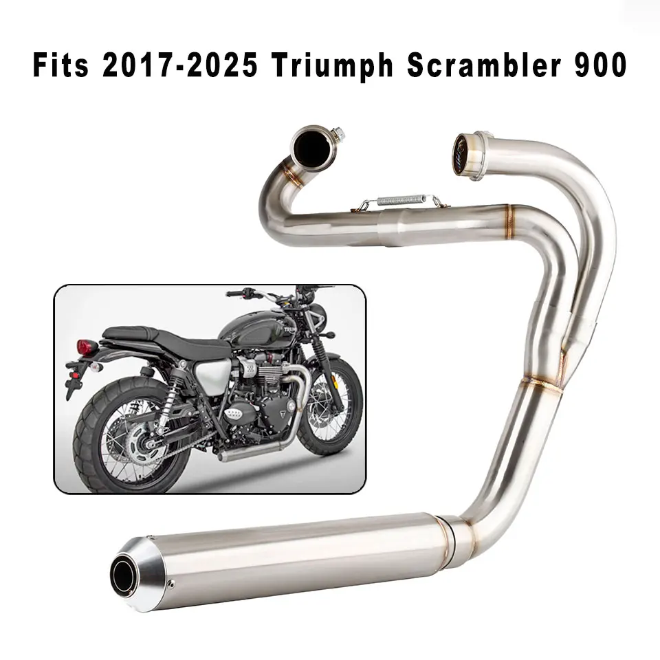 Sistema de escape completo 2:1 montaje bajo para Triumph Scrambler 900