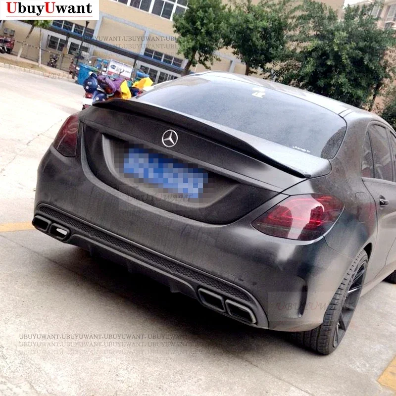 UBUYUWANT alerón trasero carbono negro brillo Mercedes C W205 Sedán - imagen 3