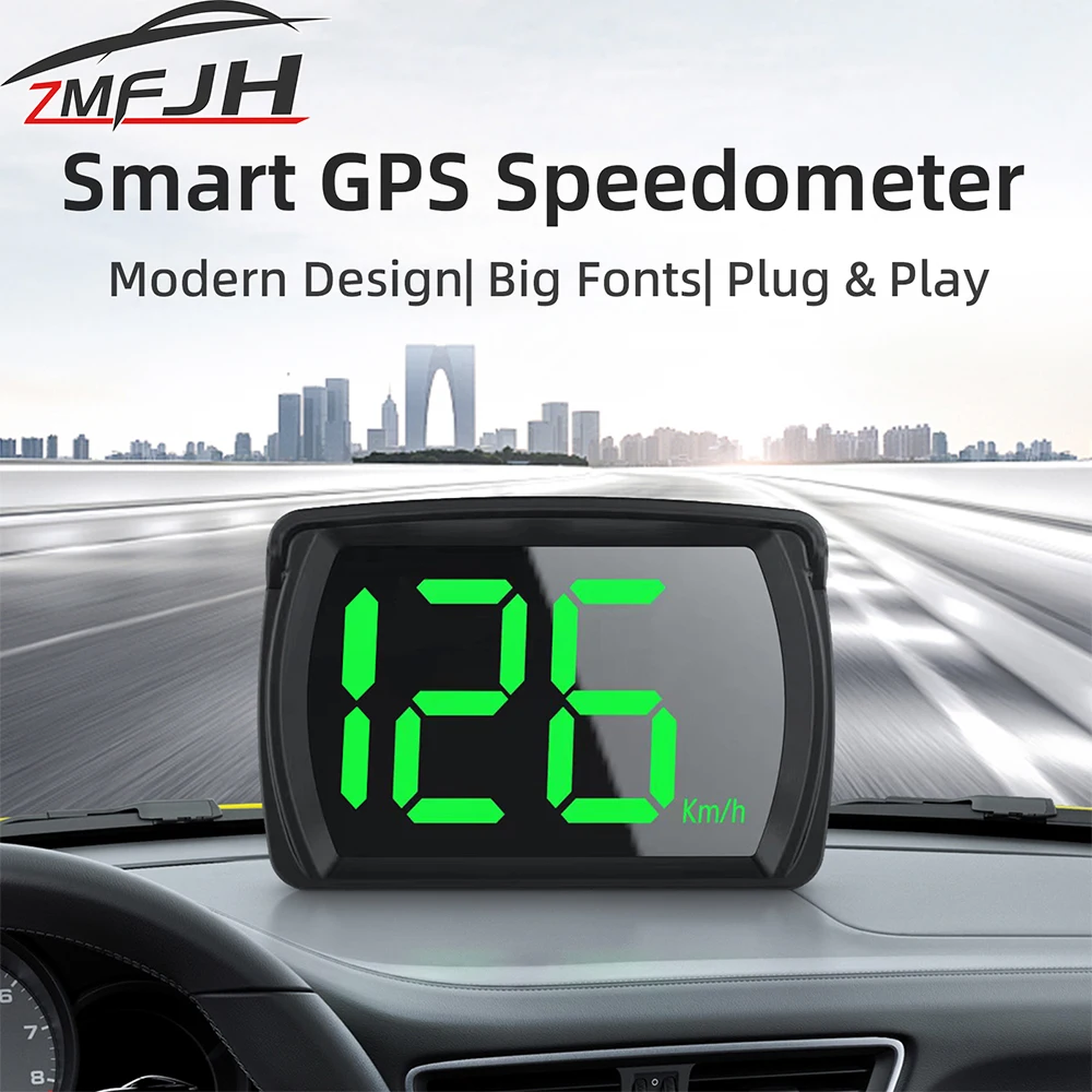 Pantalla head-up GPS Y03 para coche, velocímetro km/h y mph