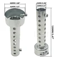 2x Silver Long 48mm