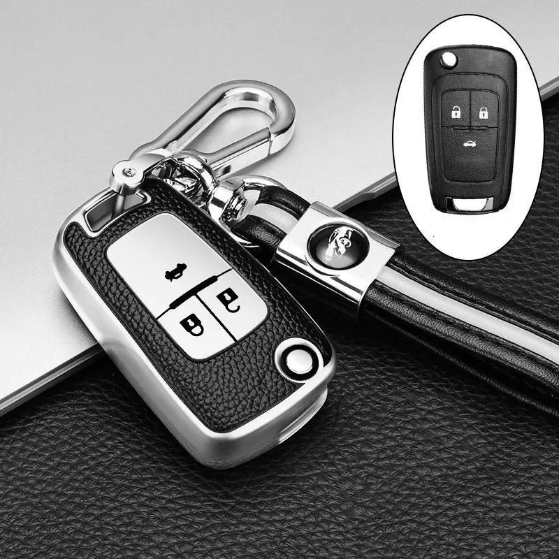 Funda TPU efecto cuero para llave Opel Astra, Corsa y Zafira