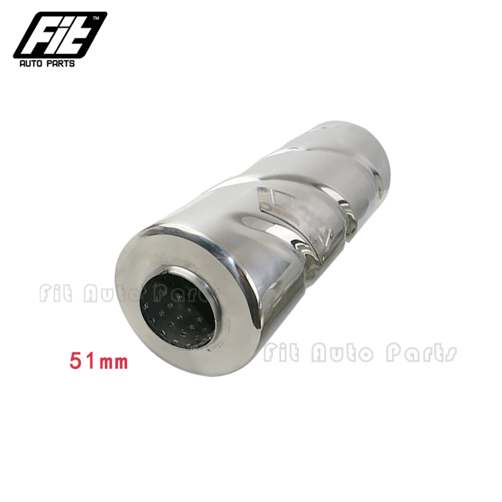 Resonador de escape universal en acero inoxidable 201 con tubo espiral - imagen 5