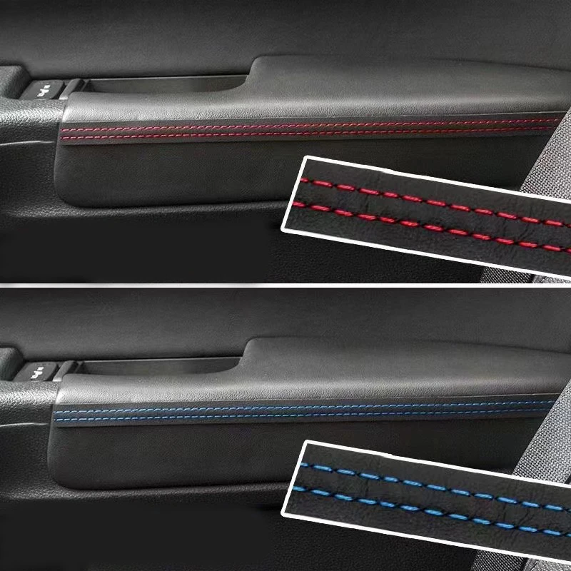 Moldura autoadhesiva trenzada para salpicadero roja y azul - imagen 2
