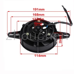 Ventilador de refrigeración 12V 120 mm para Pit Bike y quad 200-300 cc