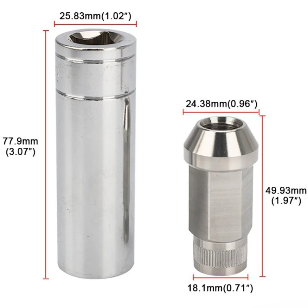 Tuercas de rueda acero inoxidable M12 M14 hexagonal - imagen 3