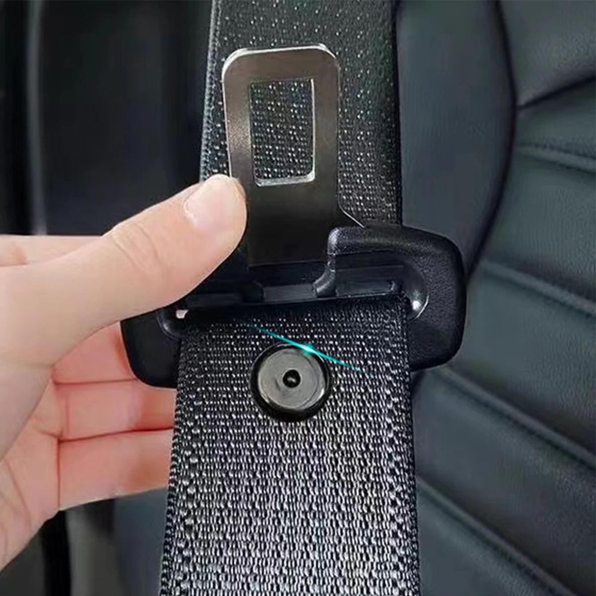 Clips de botón de parada para cinturón de seguridad de coche, retenedor de sujeción, ajustador de cinturón de seguridad, soporte de tope de hebilla, remache, estilo automático, 10 piezas - imagen 3
