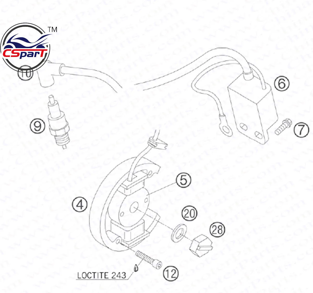 Volante magneto para KTM 50 SX 2001-2008 - imagen 5